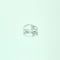Bague 54 Bague en or blanc 18 carats pavée de diamants 58 Facettes 260077