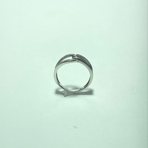 Bague 54 Bague en or blanc 18 carats pavée de diamants 58 Facettes 260077