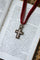 Pendentif Croix ancienne - Pendentif en or jaune 18 ct, argent, diamants et émail noir 58 Facettes