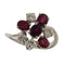Bague 55 Bague - Or blanc 18 carats, rubis et diamants 0,60 ct 58 Facettes G3897