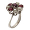 Bague 55 Bague - Or blanc 18 carats, rubis et diamants 0,60 ct 58 Facettes G3897