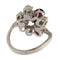 Bague 55 Bague - Or blanc 18 carats, rubis et diamants 0,60 ct 58 Facettes G3897