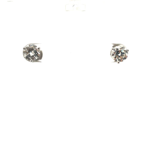 Boucles d'oreilles Boucles d’oreilles puces - Diamants naturels taille brillant ronds 58 Facettes UN0125