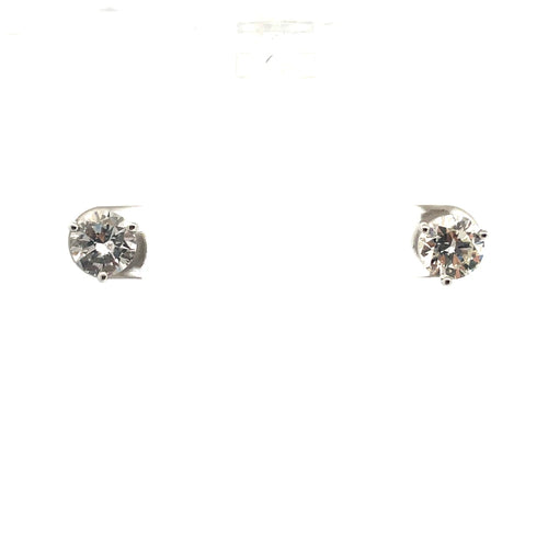 Boucles d'oreilles Boucles d’oreilles puces - Diamants naturels taille brillant ronds 58 Facettes UN0125