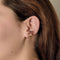 Boucles d'oreilles Boucles d’oreilles clip - Motif floral en or jaune, rubis et diamants 58 Facettes BO/250060