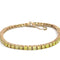 Bracelet Bracelet tennis en or jaune 14 carats et diamants fancy yellow 58 Facettes UN0134