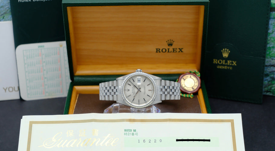 Montre Rolex Datejust 16220 - Montre 36 mm en acier (2002) avec boîte et papiers 58 Facettes ROL/DJ1/1325