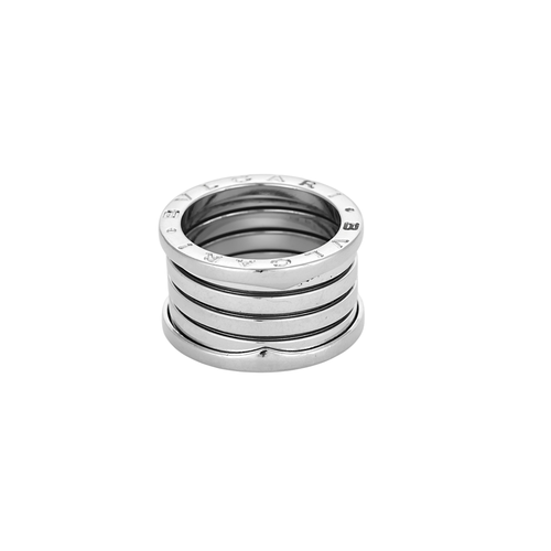 Bague 53 Bvlgari B.Zero1 - Bague quatre rangs en or blanc 18 carats 58 Facettes BO/250028