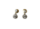 Boucles d'oreilles Boucles d'oreilles Marguerite - diamants taille ancienne en or jaune 58 Facettes