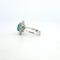 Bague 54 Bague - en or blanc 18 ct avec émeraude et diamants 58 Facettes