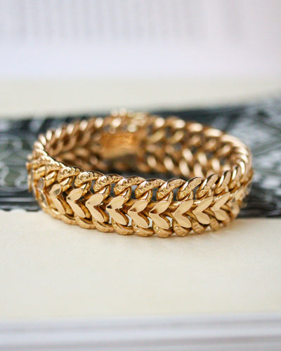 Bracelet Bracelet maille américaine en or rose 750 58 Facettes A12004