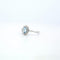 Bague 54 Bague en or blanc 18 K avec aigue-marine et diamants 58 Facettes
