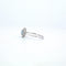 Bague 54 Bague en or blanc 18 K avec aigue-marine et diamants 58 Facettes
