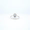 Bague 54 Bague en or blanc 18 K avec aigue-marine et diamants 58 Facettes