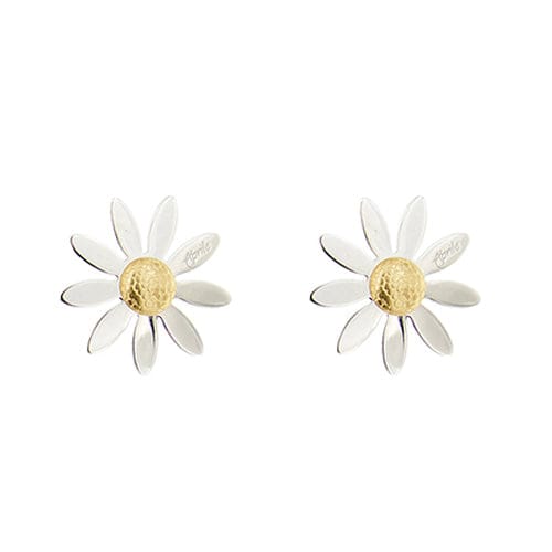 Boucles d'oreilles Aprile - Boucles d’oreilles margherita en or blanc et or jaune 18 ct 58 Facettes 33831