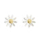 Boucles d'oreilles Aprile - Boucles d’oreilles margherita en or blanc et or jaune 18 ct 58 Facettes 33831