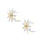 Boucles d'oreilles Aprile - Boucles d’oreilles margherita en or blanc et or jaune 18 ct 58 Facettes 33831