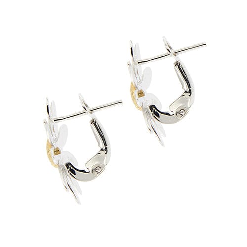 Boucles d'oreilles Aprile - Boucles d’oreilles margherita en or blanc et or jaune 18 ct 58 Facettes 33831