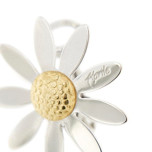 Boucles d'oreilles Aprile - Boucles d’oreilles margherita en or blanc et or jaune 18 ct 58 Facettes 33831
