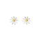 Boucles d'oreilles Aprile - Boucles d’oreilles margherita en or blanc et or jaune 18 ct 58 Facettes 33831
