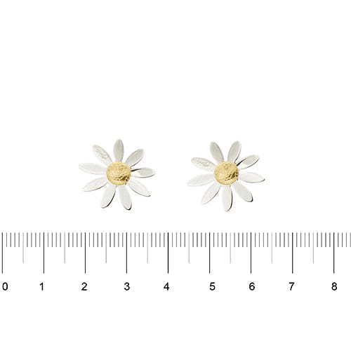 Boucles d'oreilles Aprile - Boucles d’oreilles margherita en or blanc et or jaune 18 ct 58 Facettes 33831