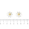 Boucles d'oreilles Aprile - Boucles d’oreilles margherita en or blanc et or jaune 18 ct 58 Facettes 33831