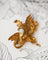Pendentif Broche pendentif chimère en or jaune 750 et perle fine 58 Facettes A11949