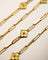Collier Sautoir - Chaîne en or jaune 750 à maille fleur 58 Facettes A11993