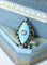 Bague 56 Bague marquise ancienne en or jaune 18 ct, diamant et pâte de verre 58 Facettes