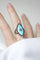 Bague 56 Bague marquise ancienne en or jaune 18 ct, diamant et pâte de verre 58 Facettes