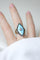 Bague 56 Bague marquise ancienne en or jaune 18 ct, diamant et pâte de verre 58 Facettes