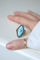 Bague 56 Bague marquise ancienne en or jaune 18 ct, diamant et pâte de verre 58 Facettes