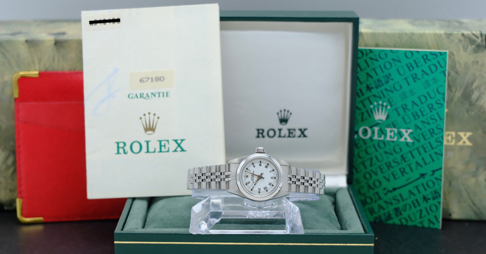 Montre Rolex Oyster Perpetual - Montre Lady 26 mm réf. 67180 en acier 58 Facettes ROL/OOP/207