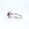 Bague 56 Bague - Rubis et diamants en or blanc 18 carats 58 Facettes