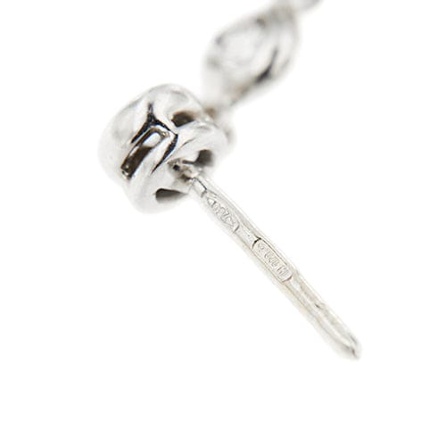 Boucles d'oreilles Boucles d’oreilles pendantes - Or blanc 18 ct, diamants et saphirs 58 Facettes 39731