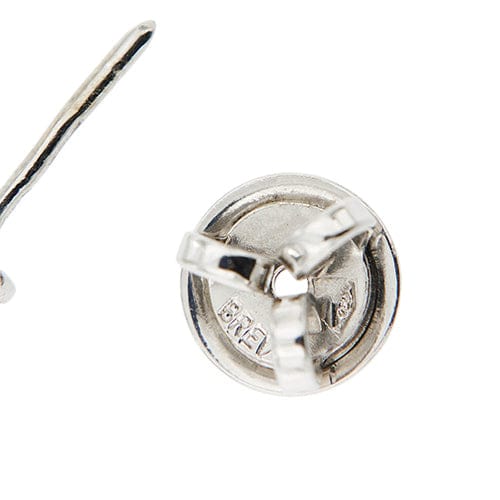 Boucles d'oreilles Boucles d’oreilles pendantes - Or blanc 18 ct, diamants et saphirs 58 Facettes 39731