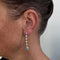 Boucles d'oreilles Boucles d’oreilles pendantes - Or blanc 18 ct, diamants et saphirs 58 Facettes 39731