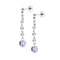 Boucles d'oreilles Boucles d’oreilles pendantes - Or blanc 18 ct, diamants et saphirs 58 Facettes 39731