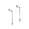 Boucles d'oreilles Boucles d’oreilles pendantes - Or blanc 18 ct, diamants et saphirs 58 Facettes 39731