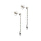 Boucles d'oreilles Boucles d’oreilles pendantes - Or blanc 18 ct, diamants et saphirs 58 Facettes 39731