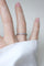 Bague 51 Alliance Art déco - Bague tour complet en platine et diamants 58 Facettes