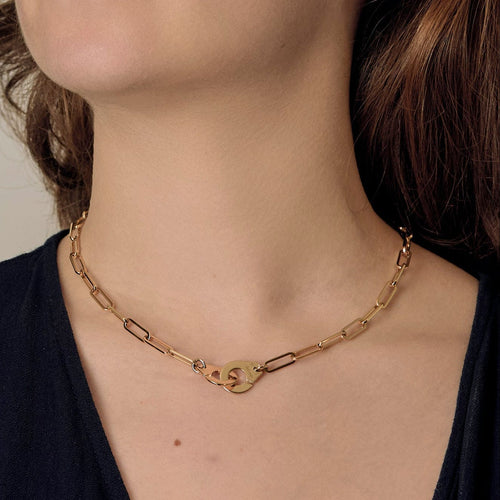 Collier Dinh Van Menottes R5 - Collier en or jaune 18 carats 58 Facettes BO/250037