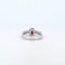 Bague 53 Bague - en or blanc 18 kt avec rubis 1,01 ct et diamants 58 Facettes