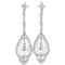 Boucles d'oreilles Art déco - Boucles d’oreilles pendantes en platine, diamants 58 Facettes SKU001
