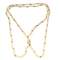 Collier Collier menottes double rang en or jaune 18 carats et perles de culture 58 Facettes BO/250031
