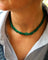 Collier Collier quatre rangs de perles d’émeraude en or jaune 18 ct 58 Facettes A11960
