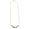 Collier Lise Guitton - Collier pendentif « Ailes » en or jaune 18 carats et diamants 58 Facettes BO/240026