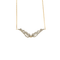 Collier Lise Guitton - Collier pendentif « Ailes » en or jaune 18 carats et diamants 58 Facettes BO/240026