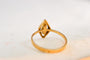 Bague 53 Bague navette en or jaune 18 carats et perles de culture 58 Facettes 3904