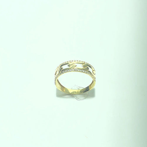 Bague 58 Bague fine en or jaune 18 carats 2,50 g 58 Facettes 260078